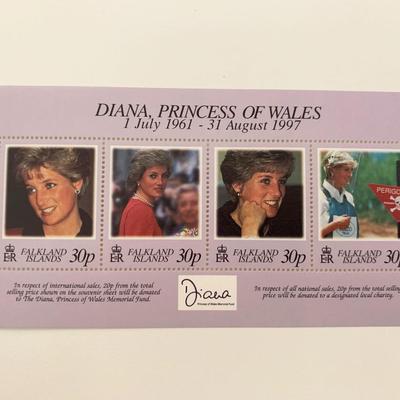 Falkland Islands Diana Princess of Wales commemorative stamp set