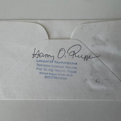 Harry O. Ruppe signed cover