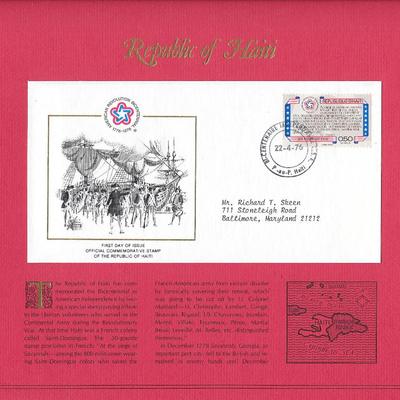 Republic of Haiti - American Bicentennial Commemorative FDC