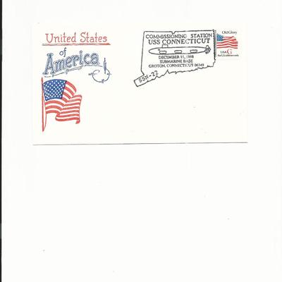 U.S.S. Connecticut - First Day Cover - Groton, CT - 1998
