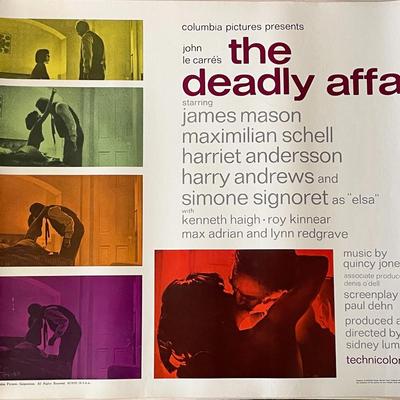 The Deadly Affair 1966 vintage movie poster
