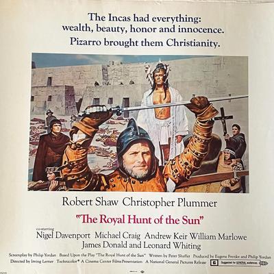 The Royal Hunt of the Sun 1969 vintage movie poster