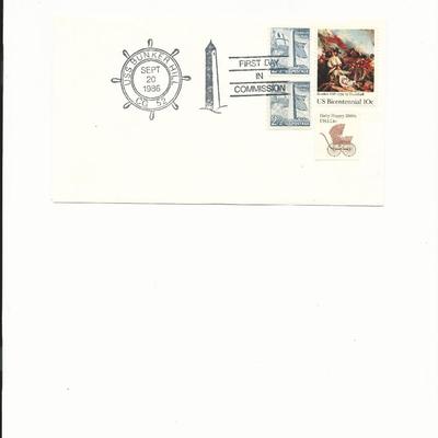 U.S.S. Bunker Hill - First Day Cover - 1986