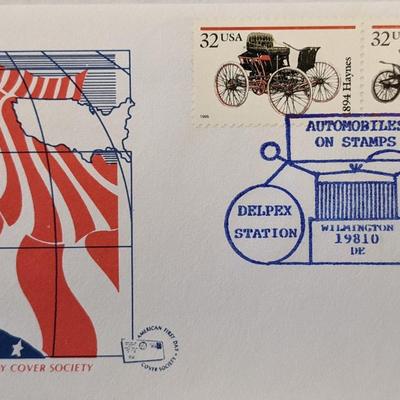 American First Day Cover Society - Automobiles On Stamps First Day Cover