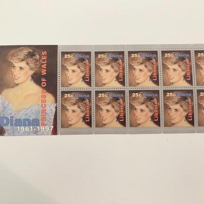 Liberia Diana Princess of Wales commemorative stamp set