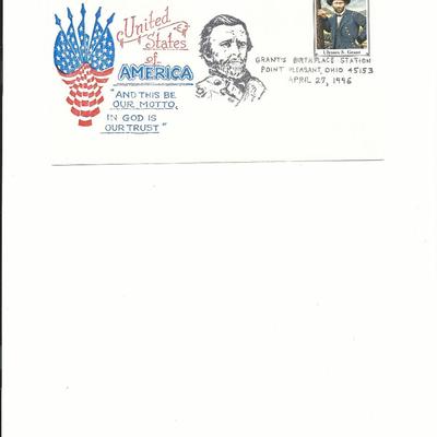 Point Pleasant, Ohio - First Day Cover -  Grant's Birthplace Station - 1996