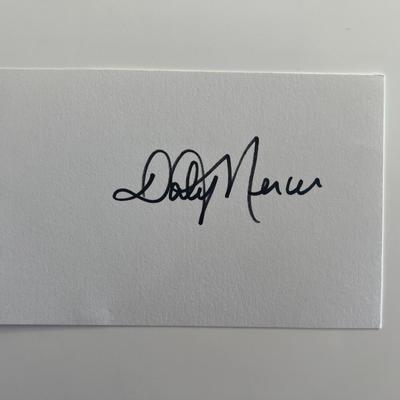 Dolly Mercer original signature