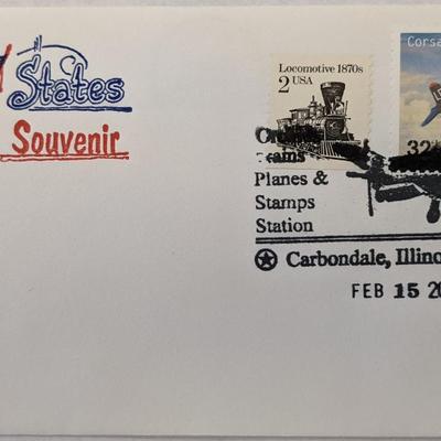 Trains Planes and Stamps Station First Day Cover