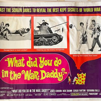 What Did You Do in the War, Daddy? 1966 vintage movie poster