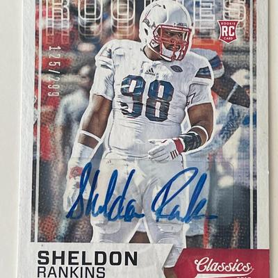 Sheldon Rankins 2016 Classics signed Rookie trading card