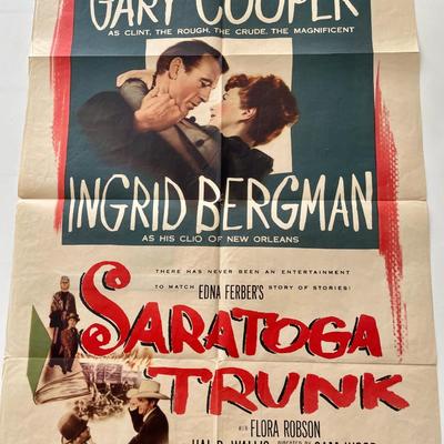 Saratoga Trunk vintage movie poster