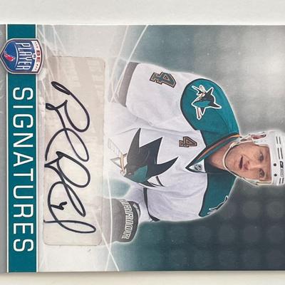 San Jose Sharks Rob Lake 2009 Upper Deck #4 signed trading card