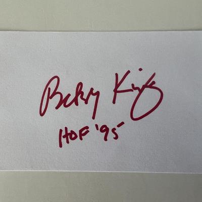 Golf HOF Bobby King original signature