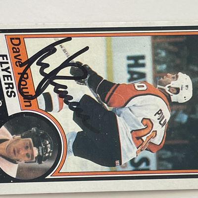 Philadelphia Flyers Dave Poulin 1984 Topps #120 signed trading card