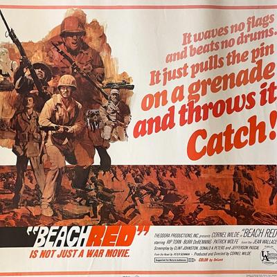 Beach Red 1967 vintage movie poster