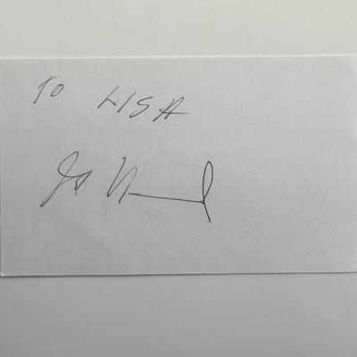 Horse trainer John A. Nerud original signature