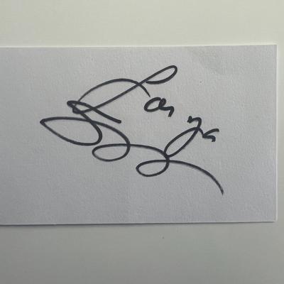 Country singer Stella Parton original signature