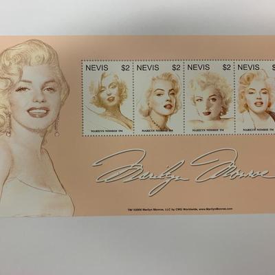 Marilyn Monroe Nevis stamp sheet