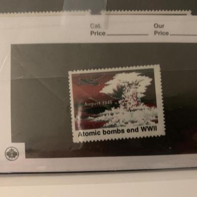 Atomic Bombs End WWII stamp- rare