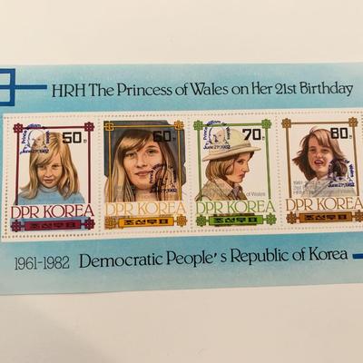 DPR Korea Diana Princess of Wales commemorative stamp set