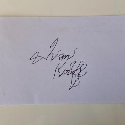 Wrestler Ivan Koloff original signature