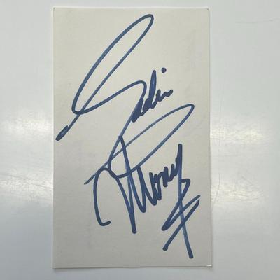 Eddie Money original signature