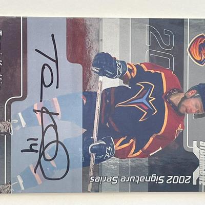 Atlanta Thrashers Tomi Kallio signed autographed card