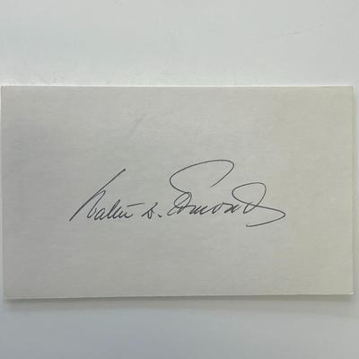 Walter D. Edmonds original signature