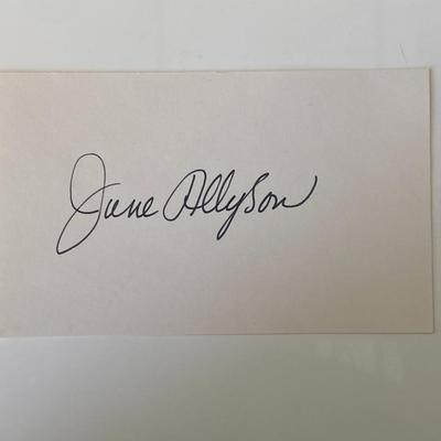 Two  Girls And A Sailor June Allyson original signature