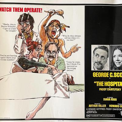 The Hospital 1971 vintage movie poster