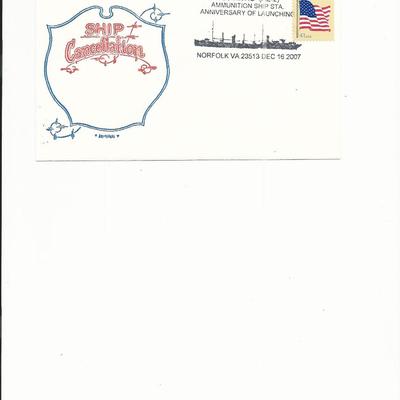 USS Nitro Launching Anniversary - First Day Cover - Norfolk, VA - 2007