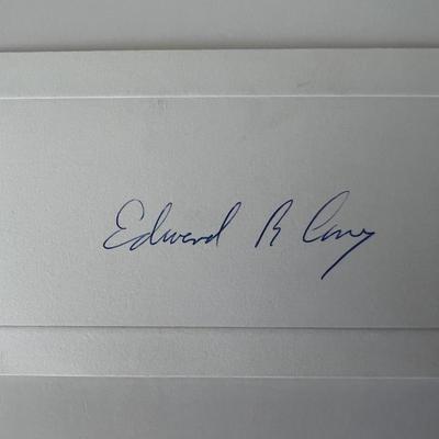 Journalist Edward R. Cony original signature