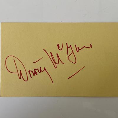 Old Yeller Dorothy McGuire original signature