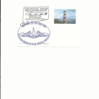U.S.S. Connecticut - First Day Cover - Groton, CT - 1998