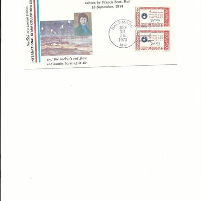 Baltimore, MD - American Bicentennial Commemorative First Day Cover - Star Spangled Banner - 1973