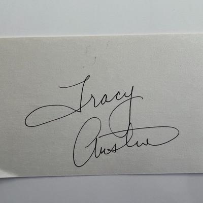 Tennis player Tracy Austin original signature