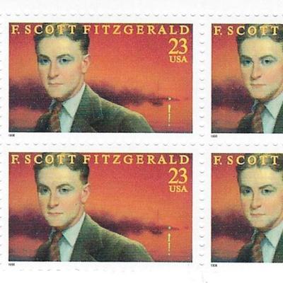 F. Scott Fitzgerald Great Gatsby stamps plate block