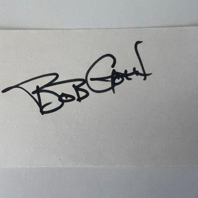 Gameshow MC Bob Goen original signature