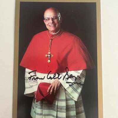 Cardinal Francis George signed photo