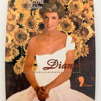 Liberia Princess Diana commemorative stamp