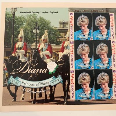 Maldives Diana Princess of Wales commemorative stamp set