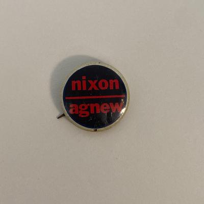 Nixon-Agnew vintage campaign pin