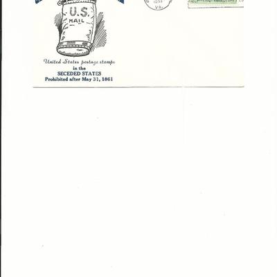 Richmond, VA - First Day Cover - Civil War Centennial - 1961