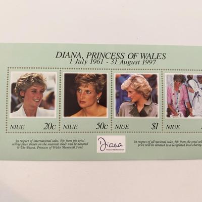 Niue Diana Princess of Wales commemorative stamp set