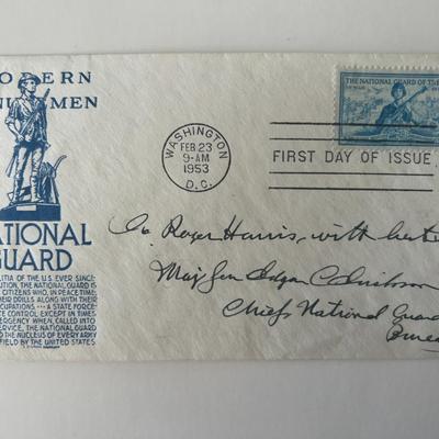 Major General Edgar C. Erickson signed commemorative cover