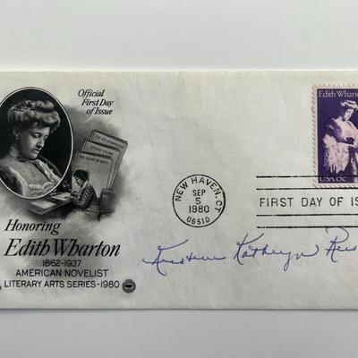 Kristine Kathryn Rusch signed commemorative cover