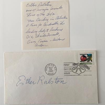 Leading Lady Esther Ralston signed cover