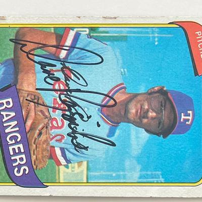 Texas Rangers Dave Rajsich signed 1980 Topps trading card