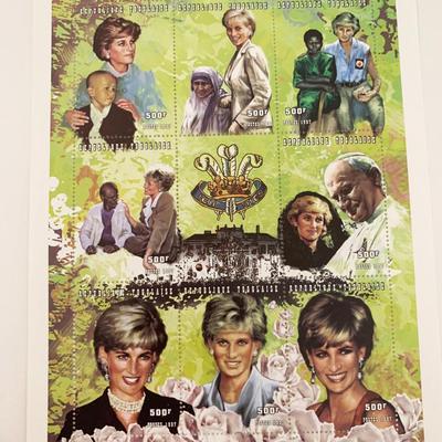 Princess Diana commemorative stamp set
