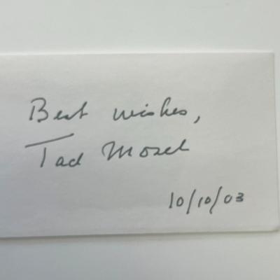 Tad Mosel original signature